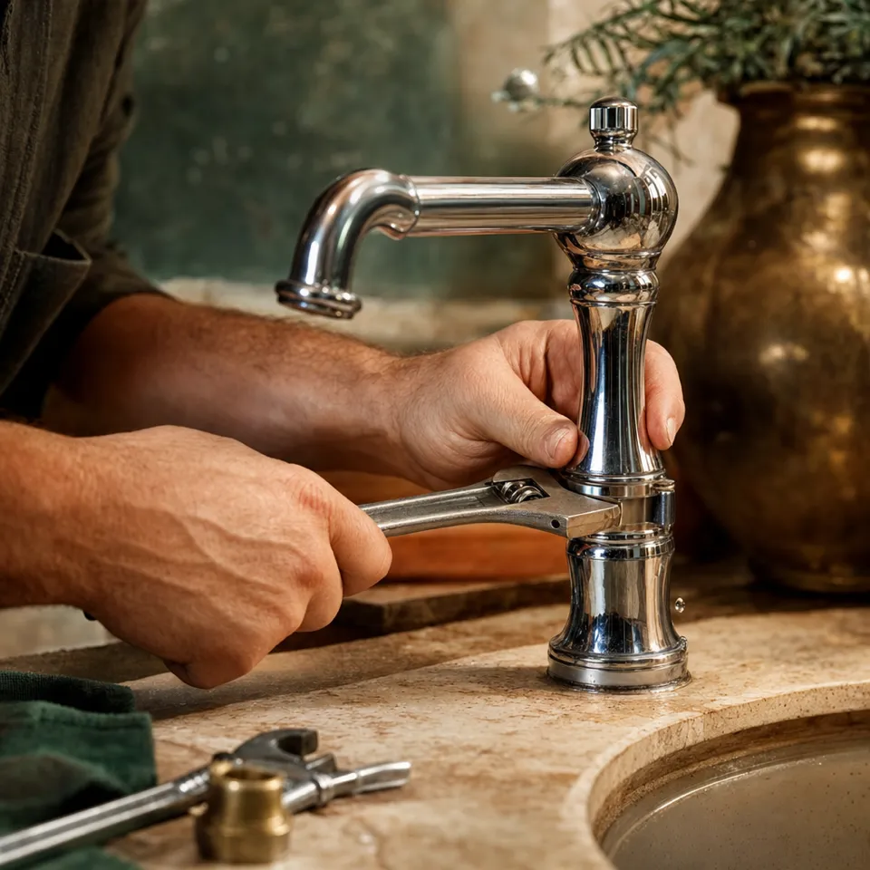 Plumber service artwork for Sagur